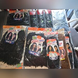 Large Lot Of New Hair Extensions Braids Twists And More